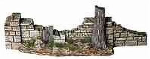 TW-H07 Damaged Stone Wall Section image 0