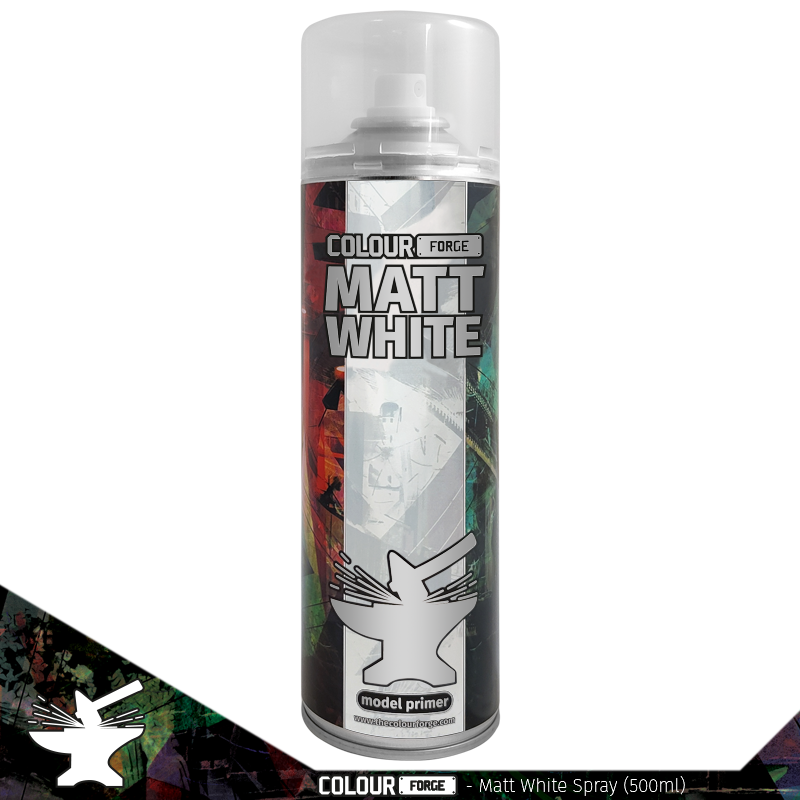 Colour Forge Matt White Spray (500ml)