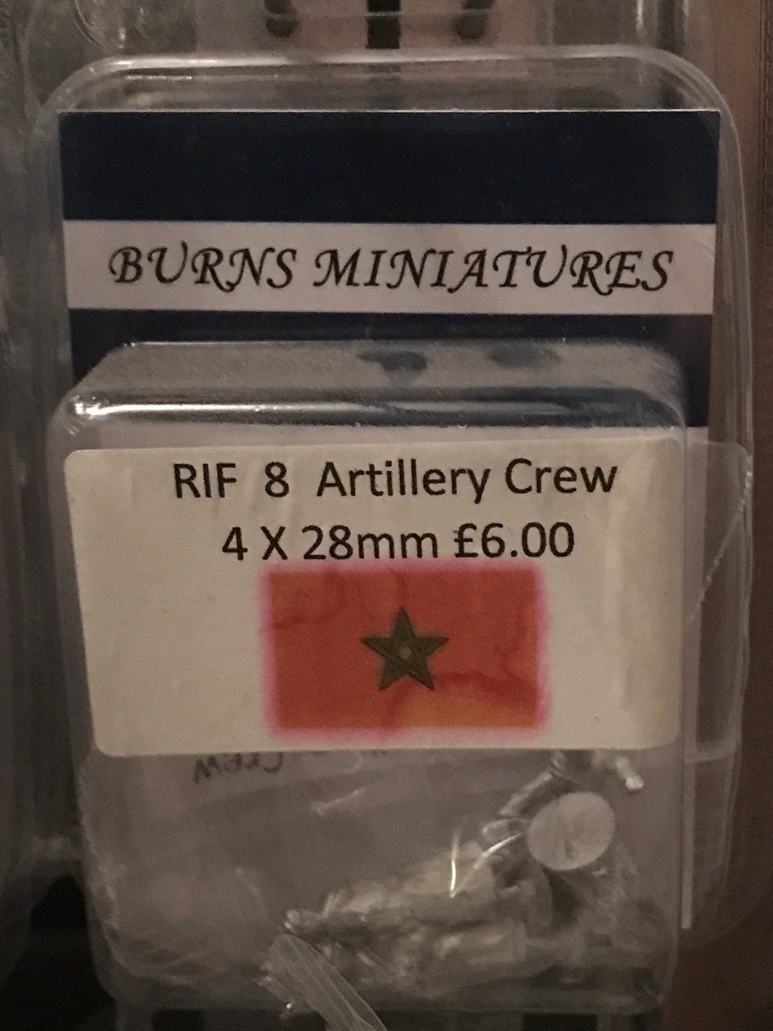 BM-RIF8 Artillery Crew 4x 28mm Figures image 0
