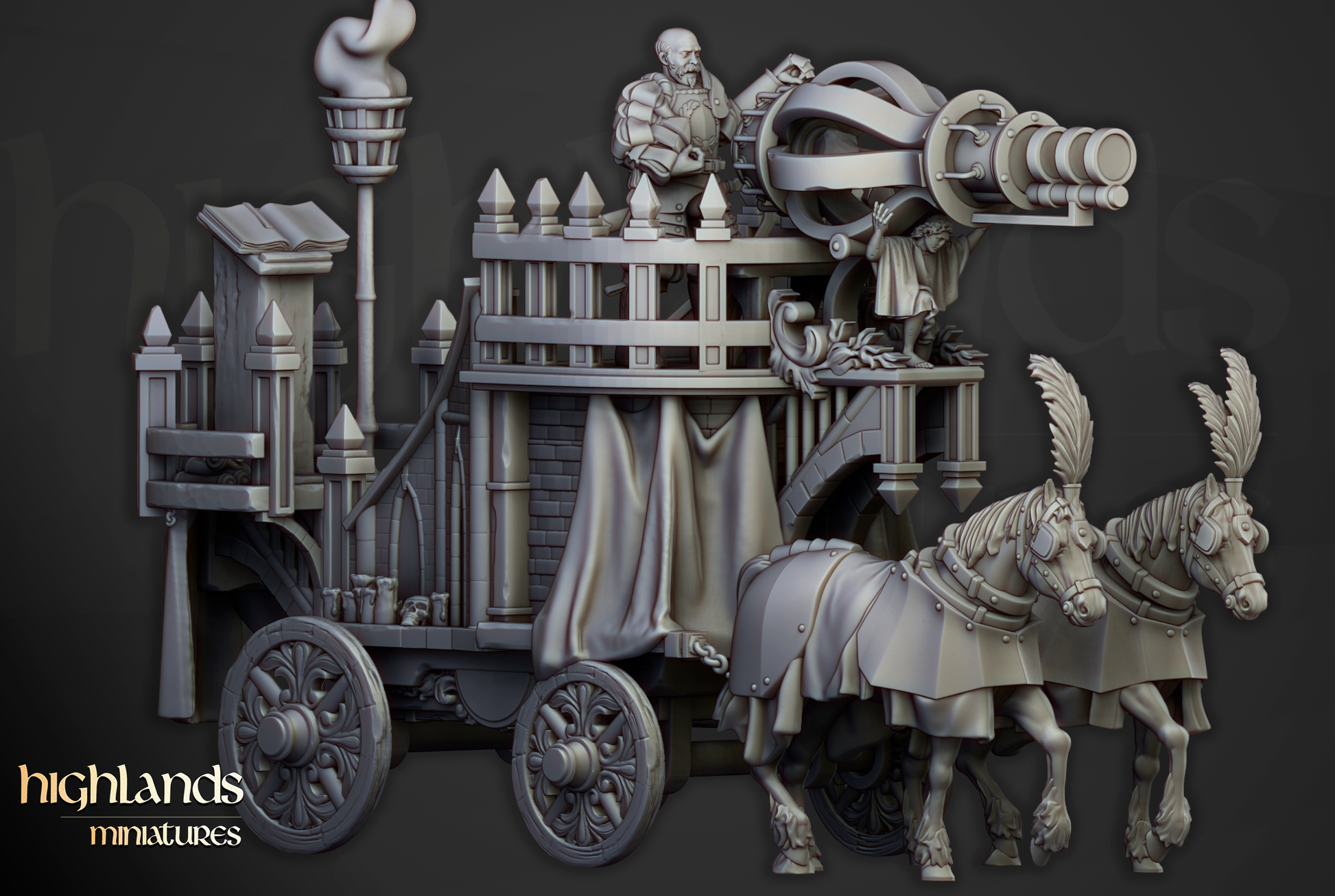 HM Arcane Cannon, Empire of Sun,Wizard Mount, 9th Age image 7