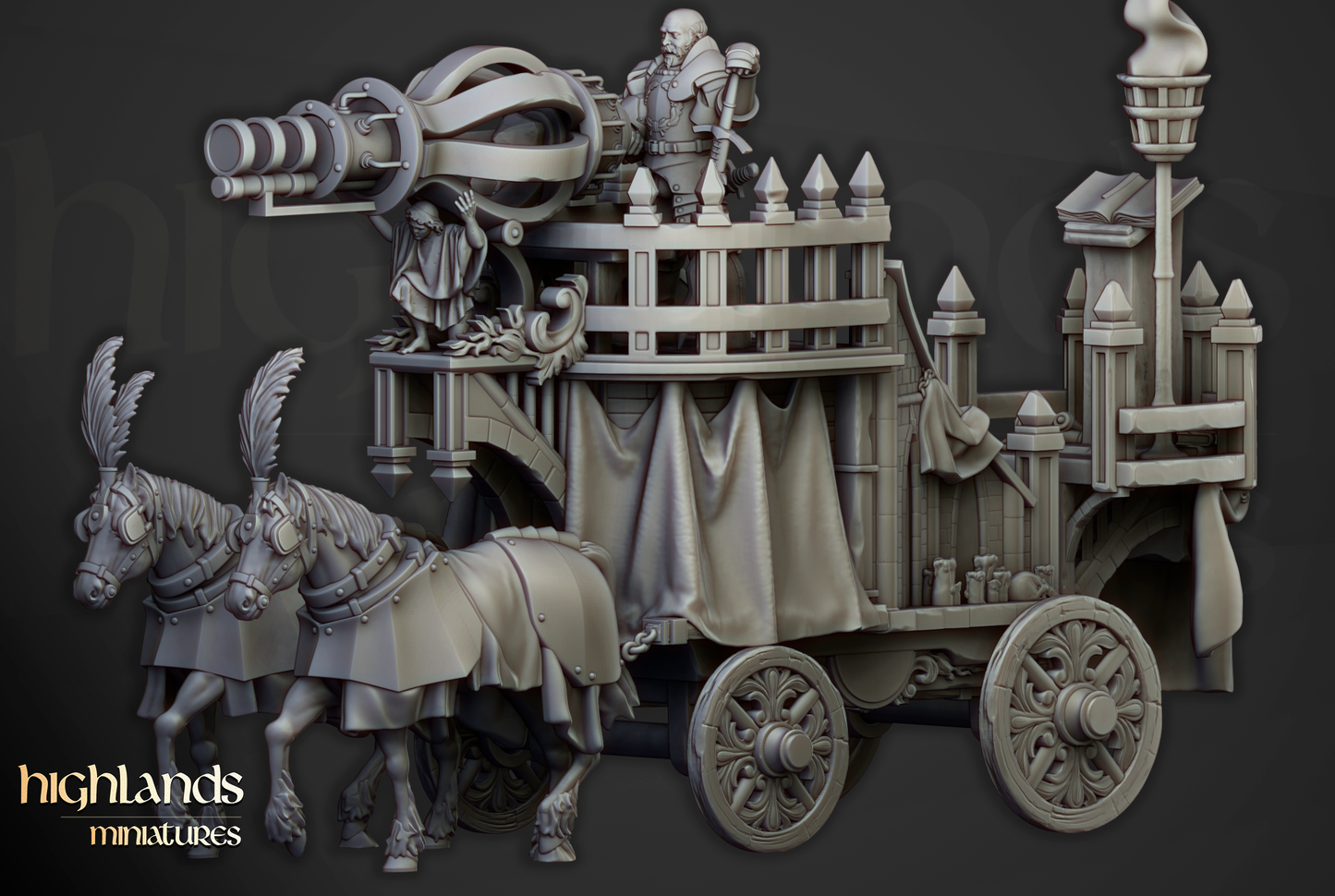 HM Arcane Cannon, Empire of Sun,Wizard Mount, 9th Age image 6