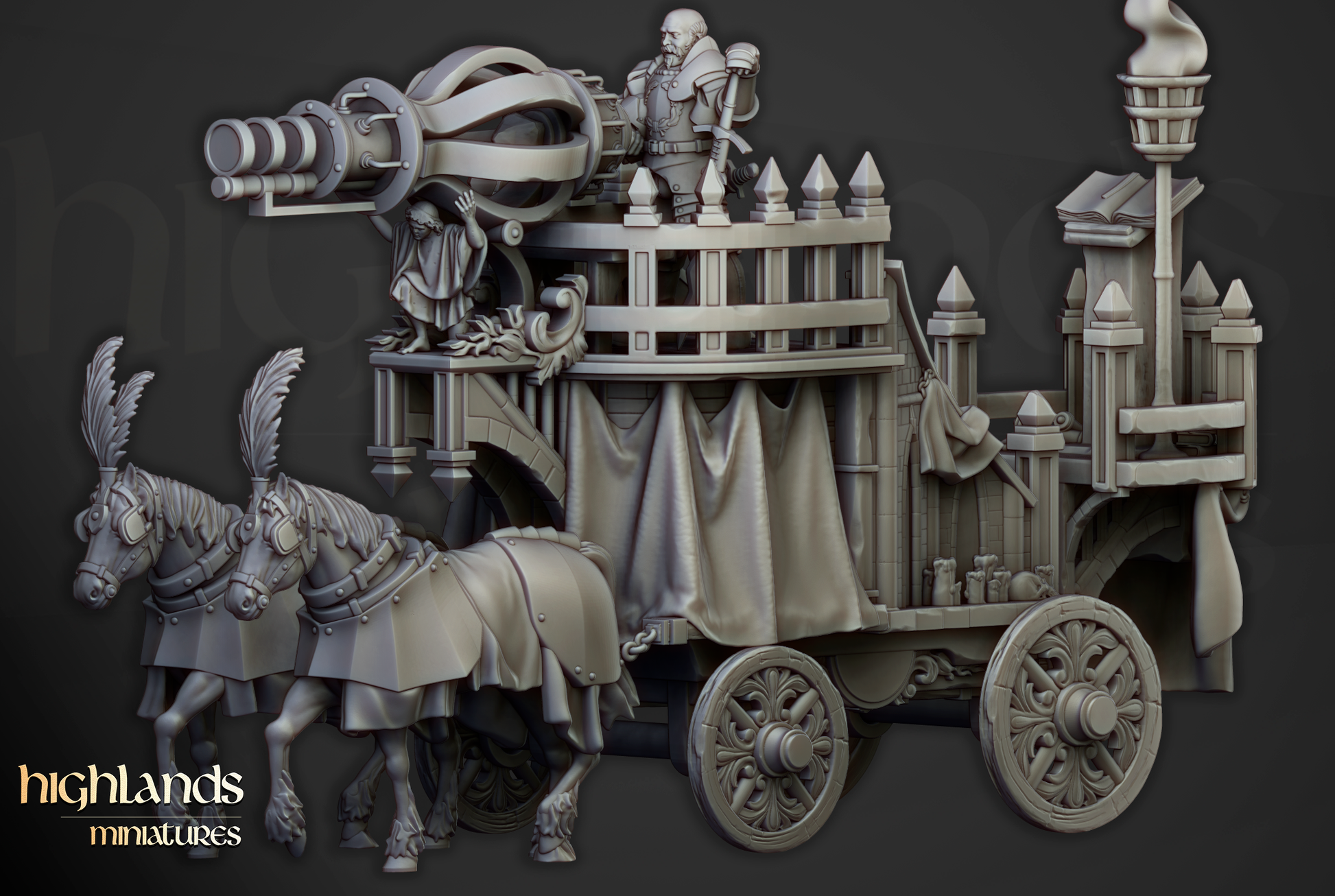 HM Arcane Cannon, Empire of Sun,Wizard Mount, 9th Age image 6
