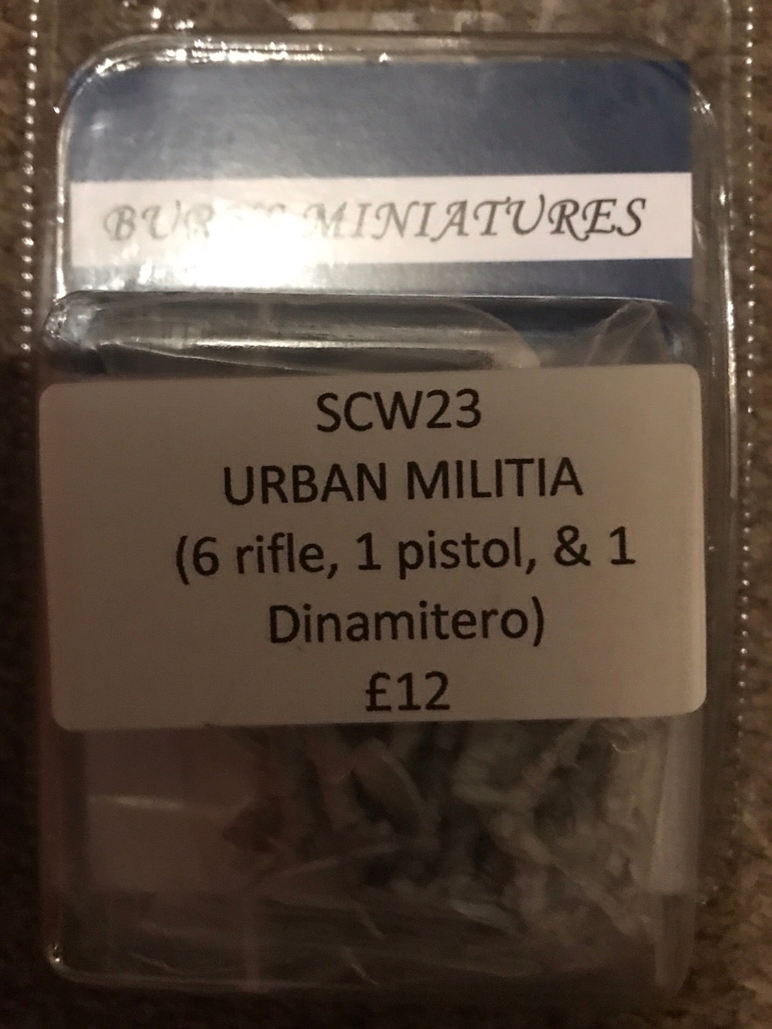 SCW23 URBAN MILITIA (6 rifle, 1 pistol, & 1 Dinamitero) image 0