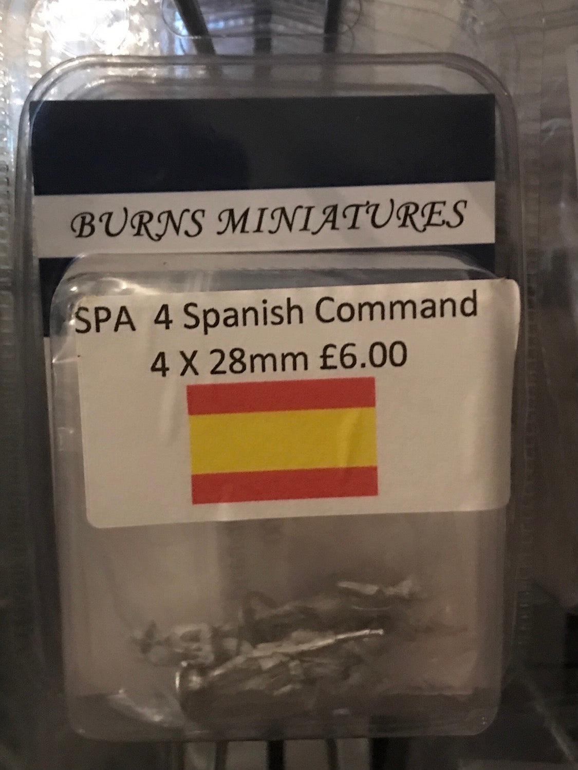 BM-SPA4 Spanish Command 4x 28mm Figures image 0