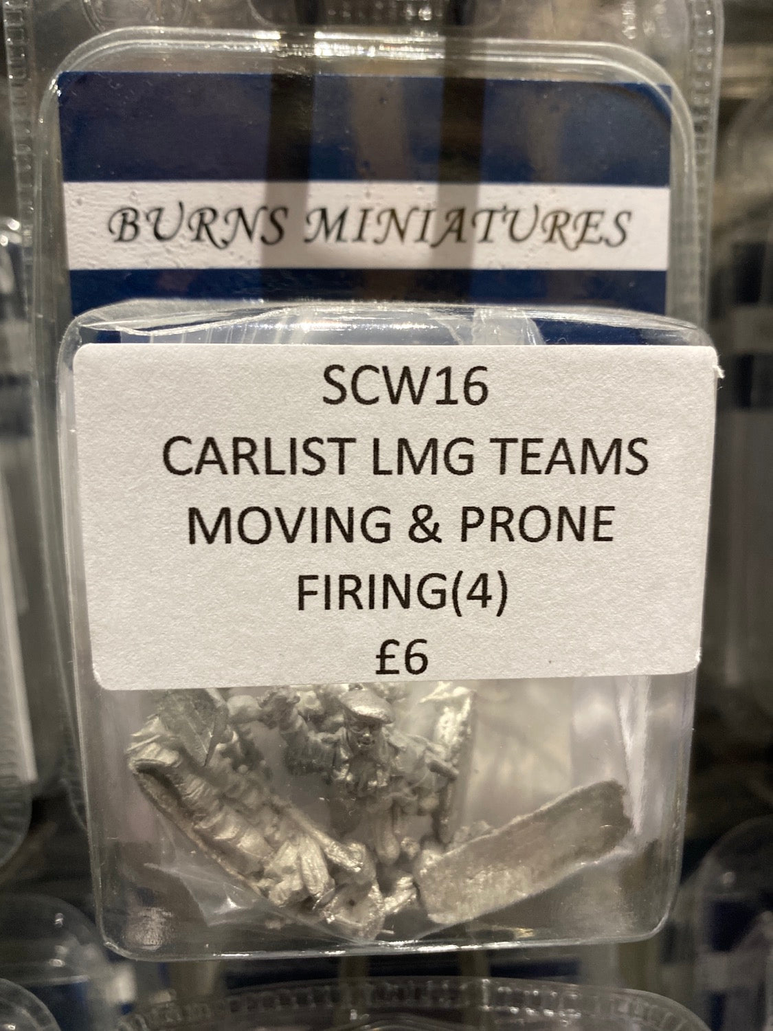 SCW16 CARLIST LMG TEAMS, MOVING & PRONE, FIRING(4) image 0