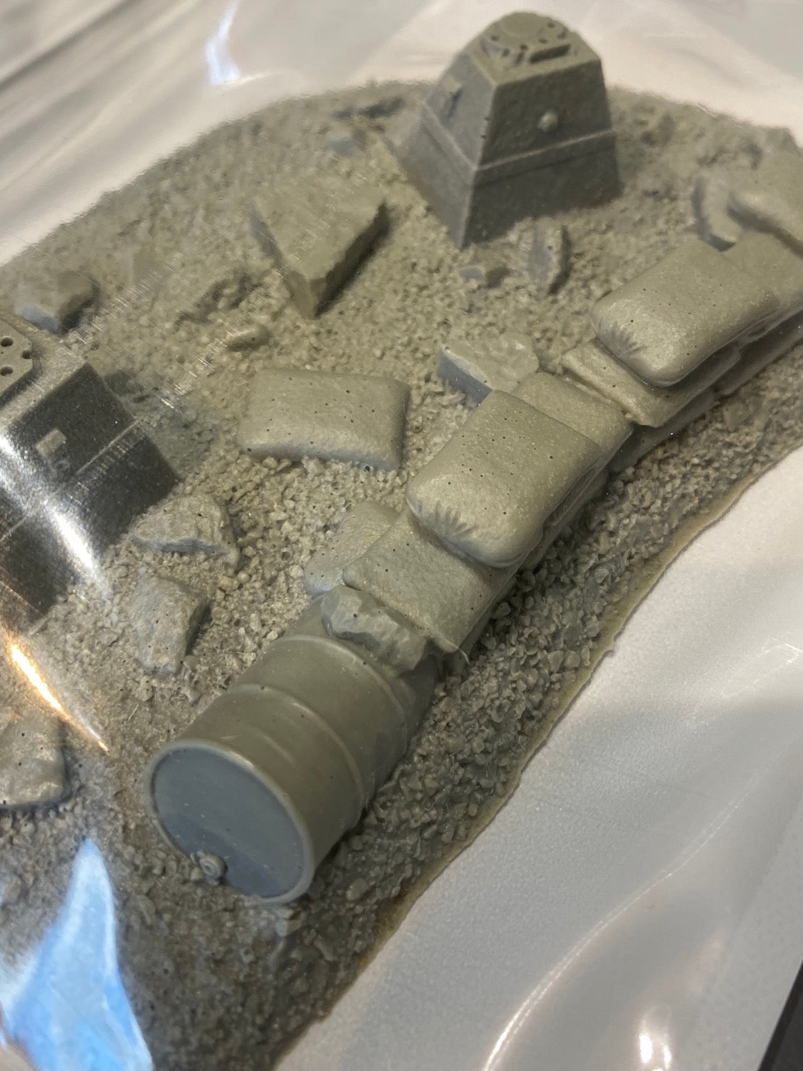TW-SF17 Barricade with Tank Traps Terrain Piece image 1