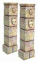 TW-H018TWO LARGE ANCIENT STONE COLUMNS image 0