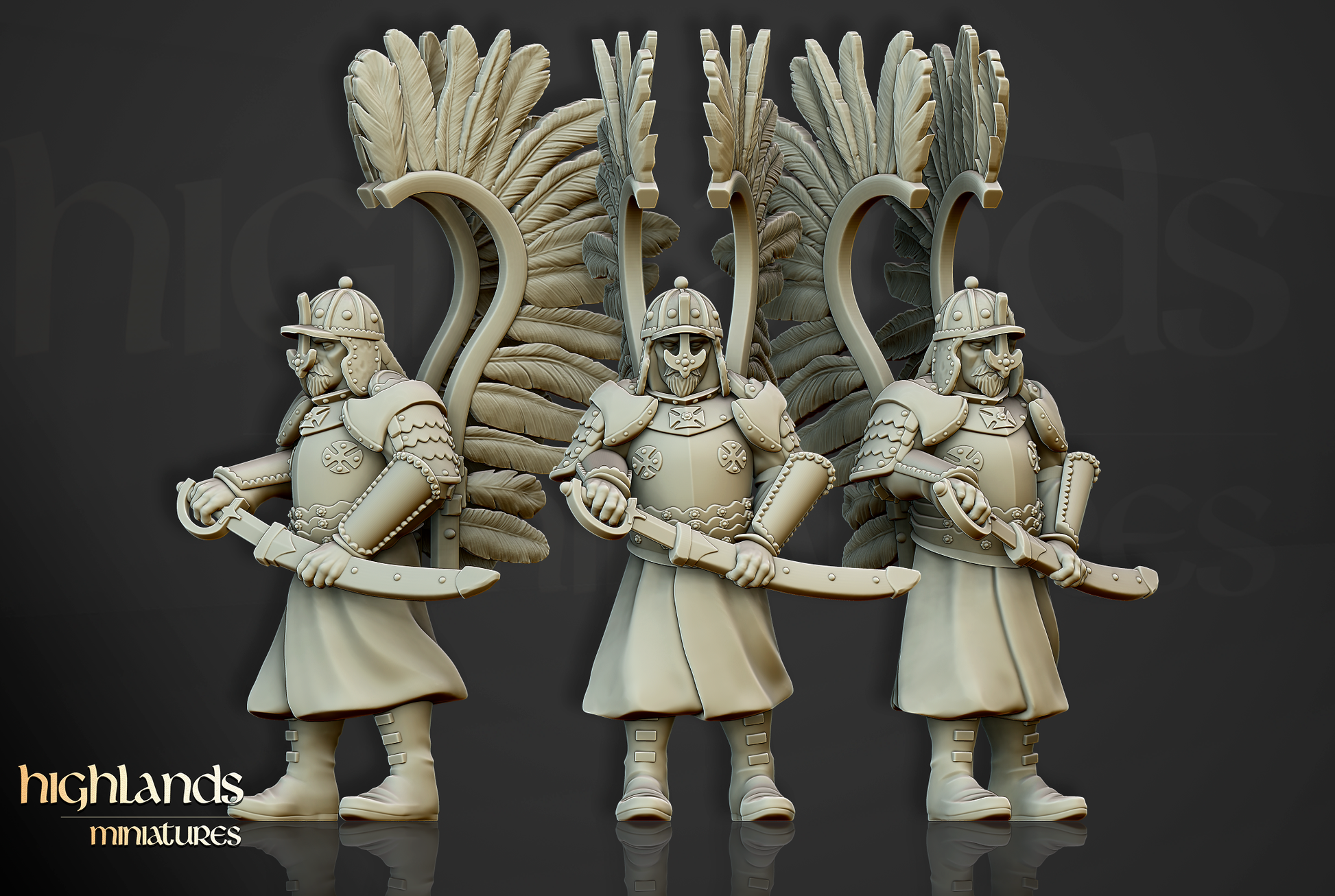HM Winged Hussars on foot, 9th Age image 3