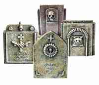 TW-GS01 SET OF FOUR GRAVE HEAD STONES image 0
