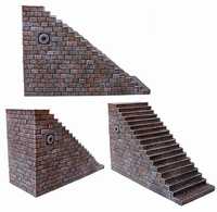 TW-TM-ME02 Middle Eastern Fortress Wall Stair Section image 0