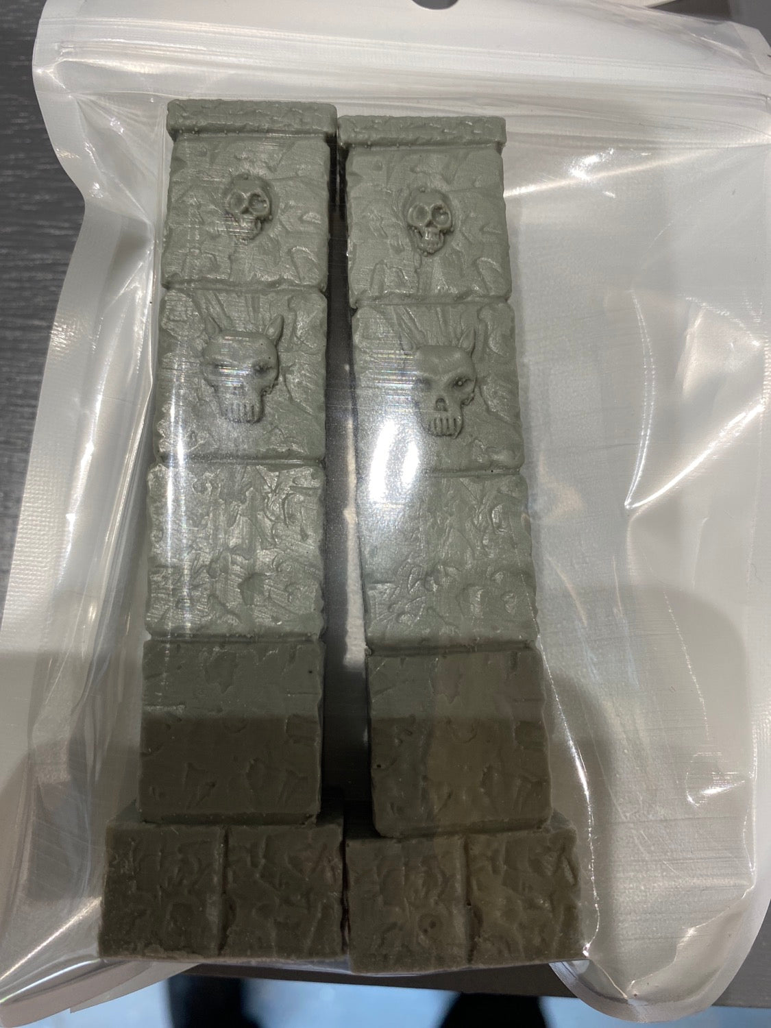 TW-H018TWO LARGE ANCIENT STONE COLUMNS image 1