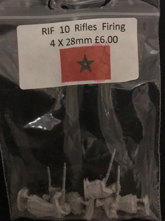 BM-RIF10 Rifles Firing 4x 28mm Figures image 0