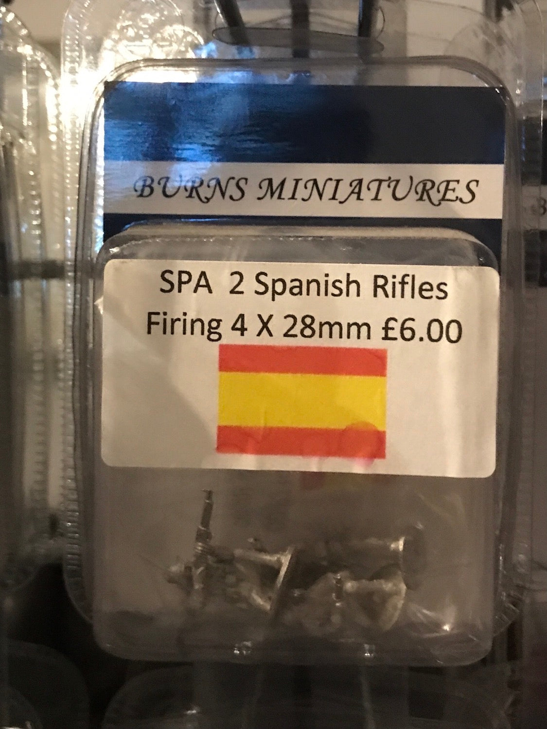 BM-SPA2 Spanish Rifles Firing 4x 28mm Figures image 0