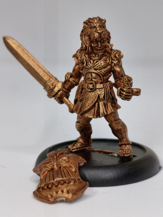 TW-TM8005 28MM Fantasy Figure Wolf Helm with Shield