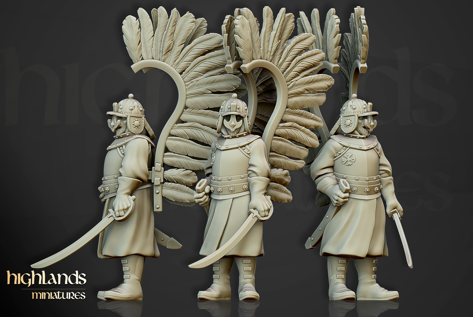 HM Winged Hussars on foot, 9th Age image 8