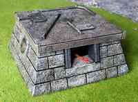 TWS SF02 Gun Pill Box with detachable Flat Roof image 0