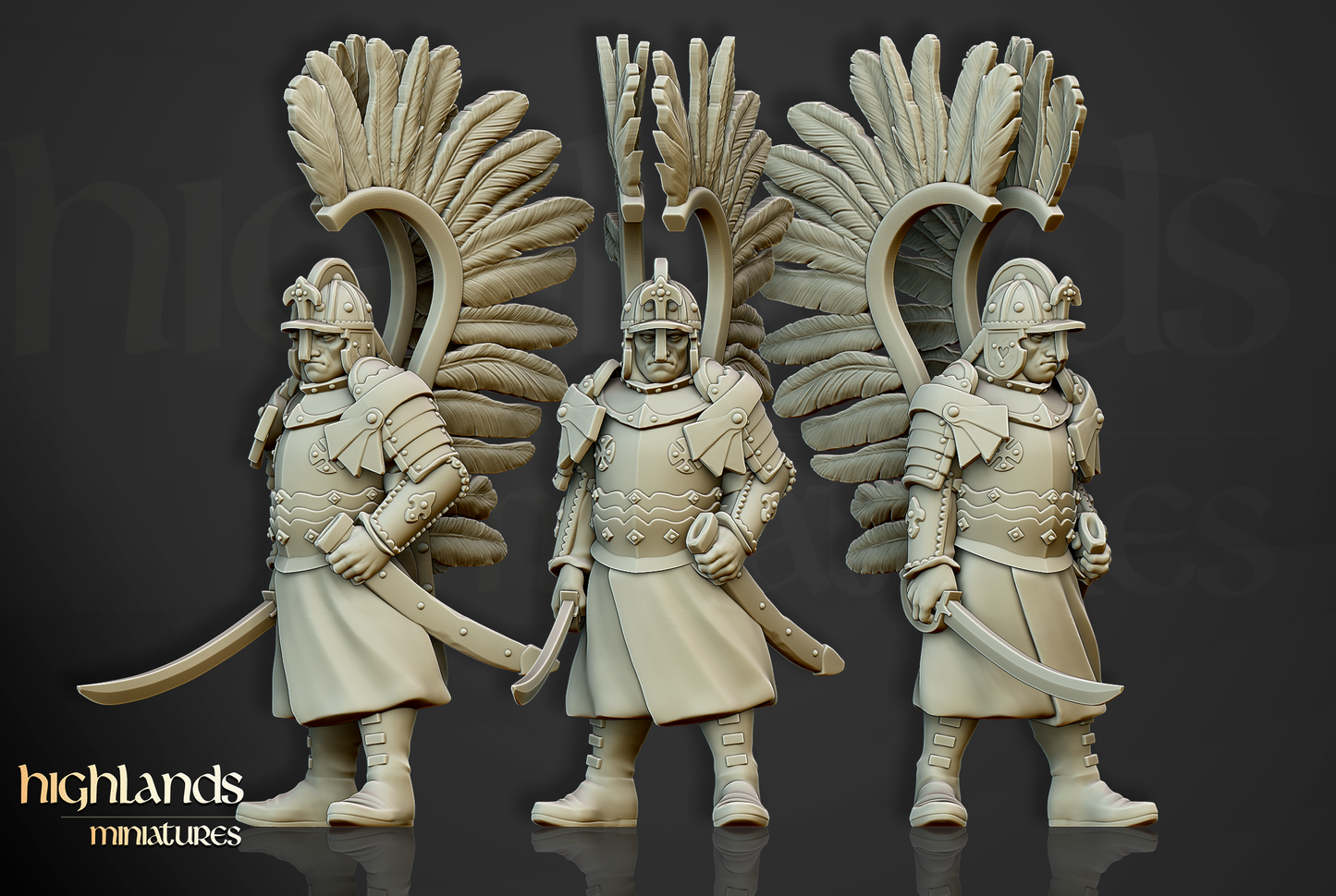 HM Winged Hussars on foot, 9th Age image 2