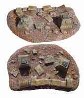 TW-SF17 Barricade with Tank Traps Terrain Piece | Templar
